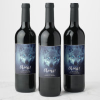 Magical Wild Wolf mit Phantastischen blauen Augen