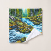 Magical Wilderness Bubbling Brook Badhandtuch Set (Waschlappen)