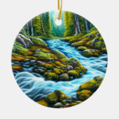 Magical Wilderness Bubbling Brook Keramik Ornament (Vorne)