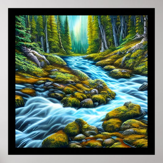 Magical Wilderness Bubbling Brook Poster (Vorne)