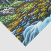 Magical Wilderness Bubbling Brook Seidenpapier (Ausschnitt)