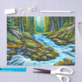 Magical Wilderness Bubbling Brook Seidenpapier (Handwerk)