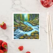 Magical Wilderness Bubbling Brook Serviette (Beispiel)