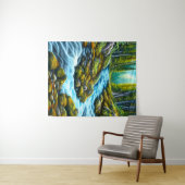 Magical Wilderness Bubbling Brook Wandteppich (Beispiel (Horizontal))
