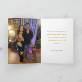 Magical Winter Carriage Ride Christmas Photo Card Karte (Innenseite)