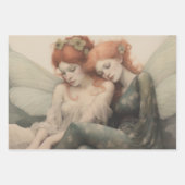 Magical Winter Fairies Weihnachten Elegante Geschenkpapier Set (Vorderseite 2)