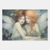 Magical Winter Fairies Weihnachten Elegante Geschenkpapier Set (Vorderseite)