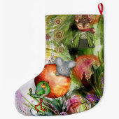 Magical Winter Funny Critters Weihnachts-Strumpf Großer Weihnachtsstrumpf (Rückseite)