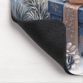 Magical Winter Merry Christmas Gift Scene Mousepad (Ecke)