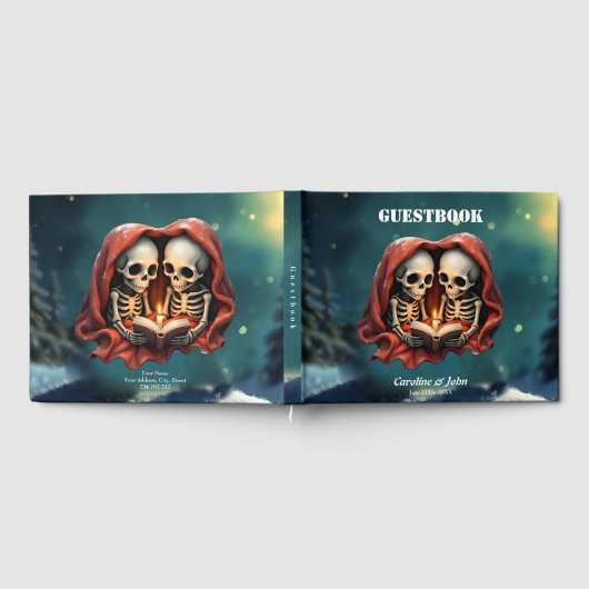 Magical winter moments, two skeletons gästebuch (Voll)