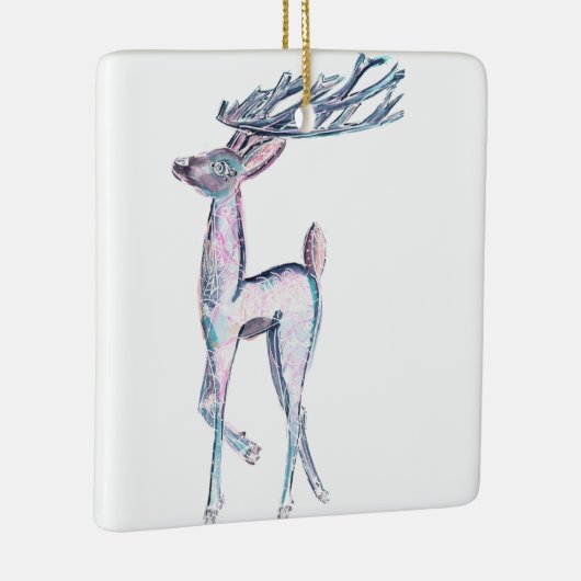 Magical Winter Rentier Keramikornament (Rechts)