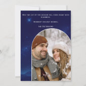 Magical Winter wünscht Celestial Moon Weihnachten (Rückseite)