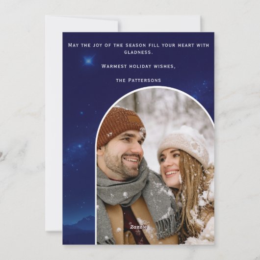 Magical Winter wünscht Celestial Moon Weihnachten (Rückseite)