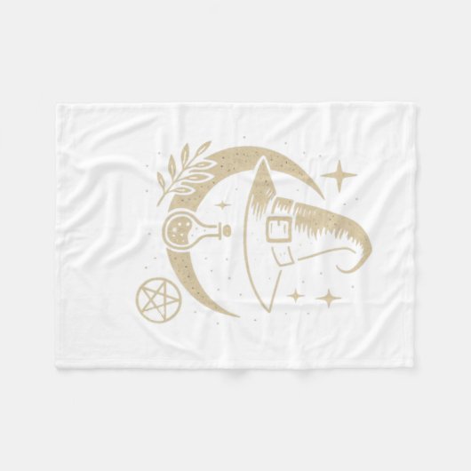 Magical Wizard Hat Blanket Fleecedecke (Vorderseite (Horizontal))
