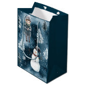 Magical Wizard Pottery Holiday Mittlere Geschenktüte (Vorderseite Schrägansicht)