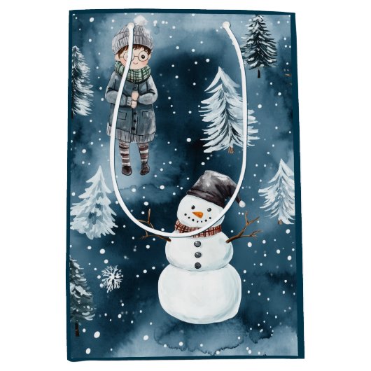 Magical Wizard Pottery Holiday Mittlere Geschenktüte (Vorderseite)