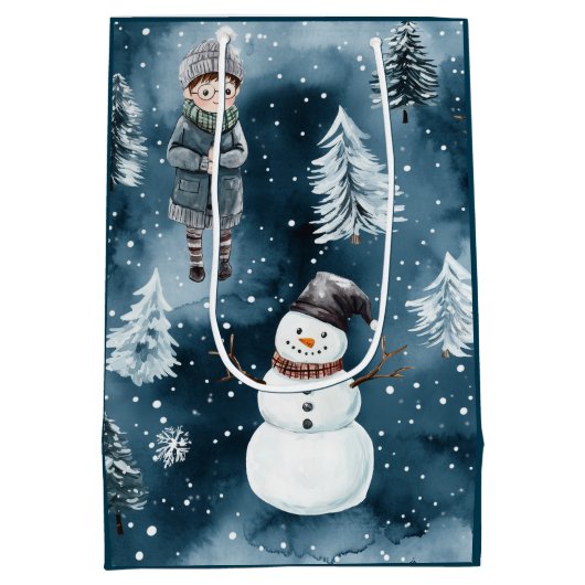 Magical Wizard Pottery Holiday Mittlere Geschenktüte (Rückseite)