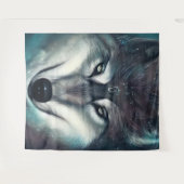 Magical Wolf Tapestry Wandteppich (Vorderseite (Horizontal))