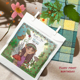 Magical Woodland Fairy First Birthday Fevor Bag Geschenktütchen