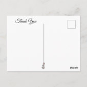 Magical Woodland Tiere und Hütte Danke Postkarte (Rückseite)