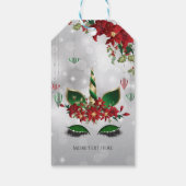 Magical wünscht Weihnachten Einhorn Gesicht Geschenkanhänger (Rückseite)