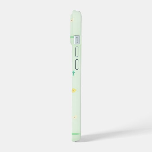 Magically Kind & Spookily Sweet – Cute Pastel Hall iPhone 15 Hülle (Linke Seite)