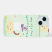 Magically Kind & Spookily Sweet – Cute Pastel Hall iPhone 15 Hülle (Rückseite (Horizontal))