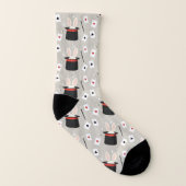 Magician Bunny Top Hat Wand Socken (Links - Innen)