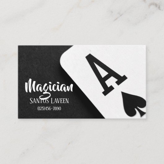 Magician Business Card Visitenkarte (Vorderseite)