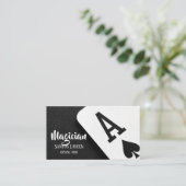 Magician Business Card Visitenkarte (Stehend Vorderseite)