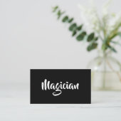 Magician Business Card Visitenkarte (Stehend Vorderseite)