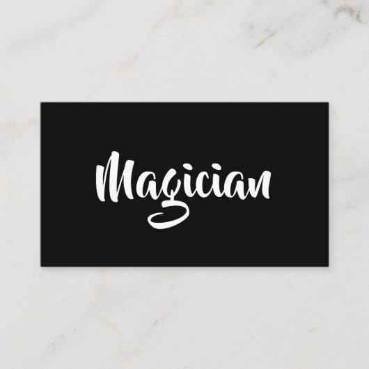 Magician Business Card Visitenkarte (Vorderseite)