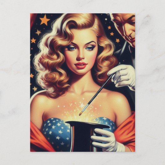 Magician Button Up Postkarte (Vorderseite)