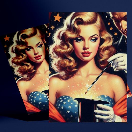 Magician Button Up Postkarte