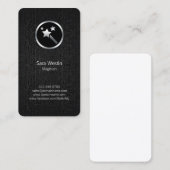 Magician Chrome Magic Wand Icon Business Card Visitenkarte (Vorne/Hinten)