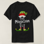 Magician Elf Group Christmas Funny Pajama Party T-Shirt (Design vorne)