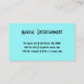 Magician Entertainer Visitenkarte (Rückseite)