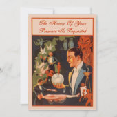 Magician Fortune Teller Crystal Ball Party Einladung (Vorderseite)