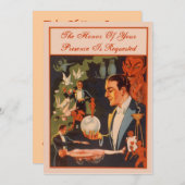 Magician Fortune Teller Crystal Ball Party Einladung (Vorne/Hinten)