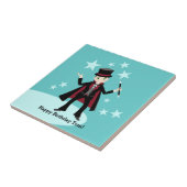 Magician-Geburtstagsparty Fliese (Seite)