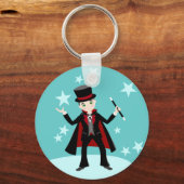 Magician-Geburtstagsparty Schlüsselanhänger (Vorderseite)