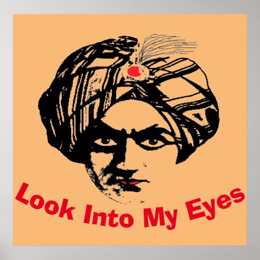 Magician Gesicht, fügen Sie Text Poster (Vorne)