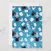 Magician Girl Show Birthday Party Einladung (Rückseite)