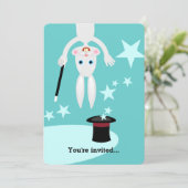 Magician Jungen Geburtstagsfeier Einladung (Stehend Vorderseite)