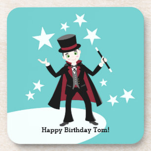 Magician Kid Birthday Party Getränkeuntersetzer