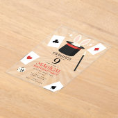 Magician-Kindergeburtstag-Party Acryleinladungen (Ablage )