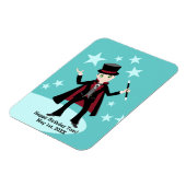 Magician Kindergeburtstag Party Magnet (Linke Seite)