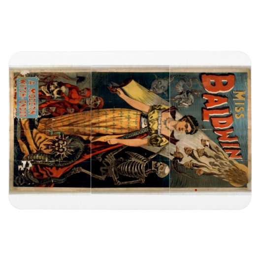 Magician Kitty Baldwin Magnet (Horizontal)