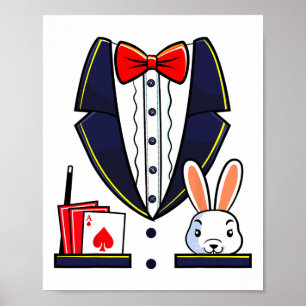 Magician Kostüm Halloween Magie Show Männer Frauen Poster