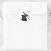 Magician Magic Runder Aufkleber (Tasche)